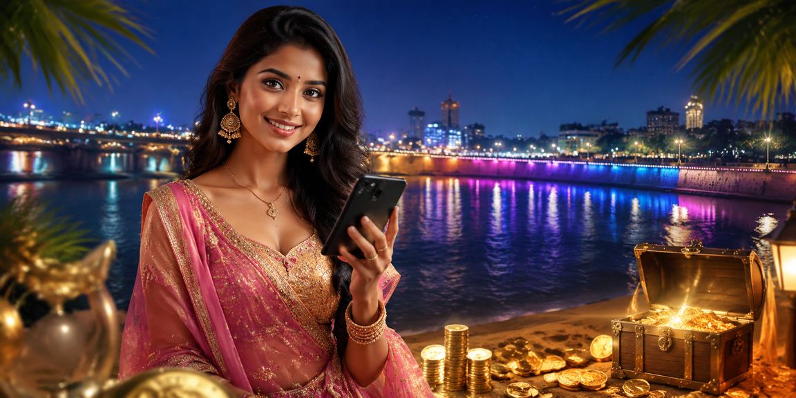 Ahmedabad riverfront cricket betting scene by the beach